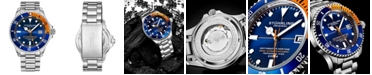 Stuhrling Men's Swiss Automatic Silver-Tone Stainless Steel Bracelet Watch 42mm